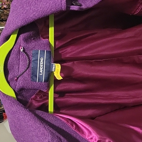Lands End wool blend coat - Picture 6 of 7